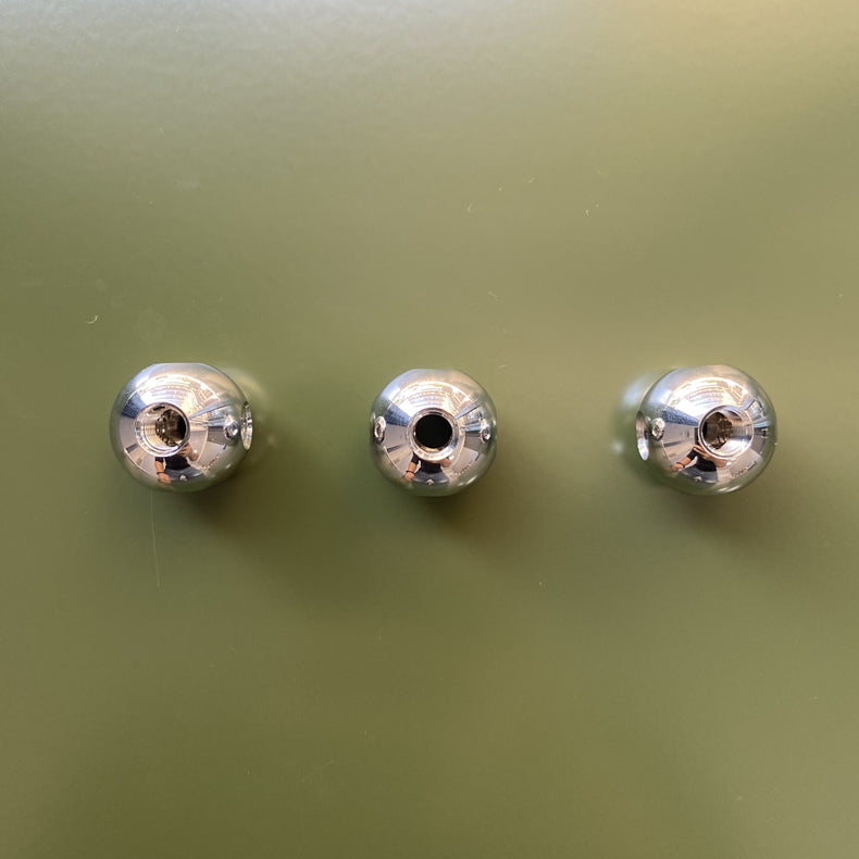 USM Haller compatible brass ball connector for modular furniture