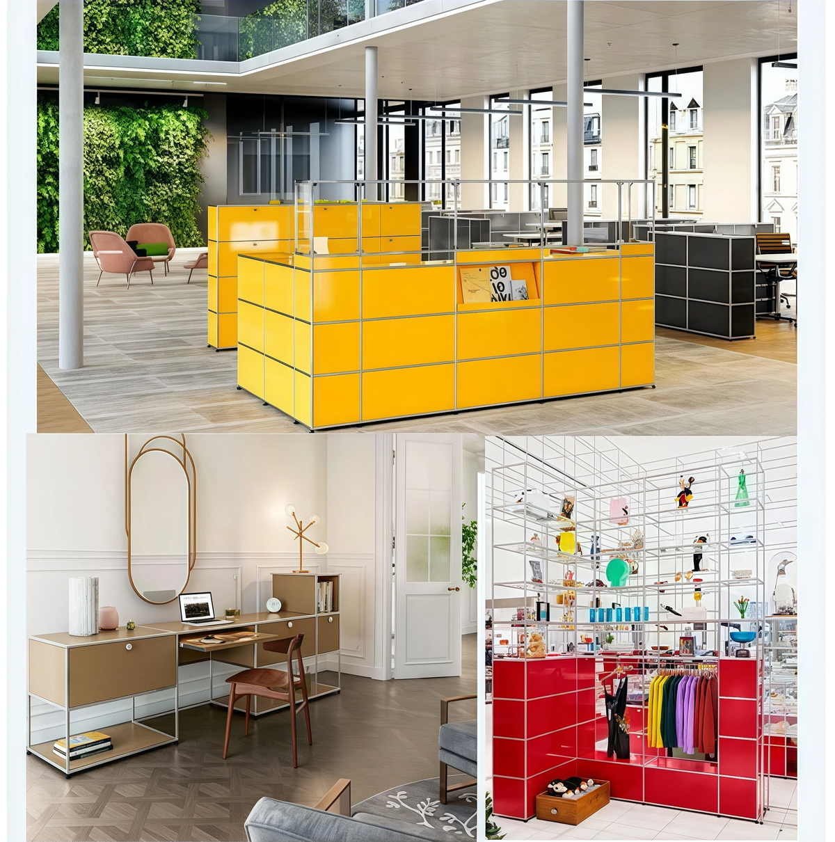 Custom modular office furniture for commercial workspaces