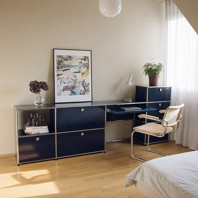 USM style desk bag Hauss mid-century style living room bedroom storage all-in-one table stainless steel makeup table makeup table can be customized