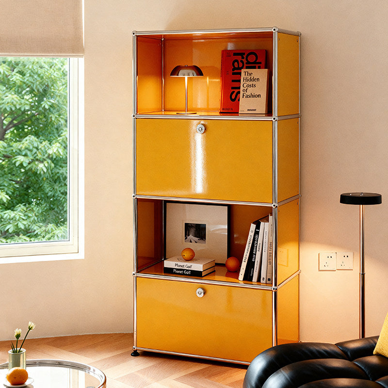 USM cabinet living room bookcase antique style wall-mounted stainless steel cupboard modular storage cabinet can be customized in color and size