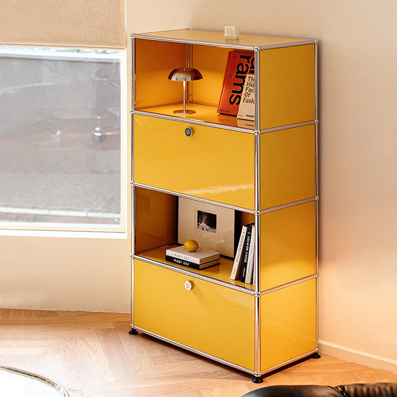 USM cabinet living room bookcase antique style wall-mounted stainless steel cupboard modular storage cabinet can be customized in color and size