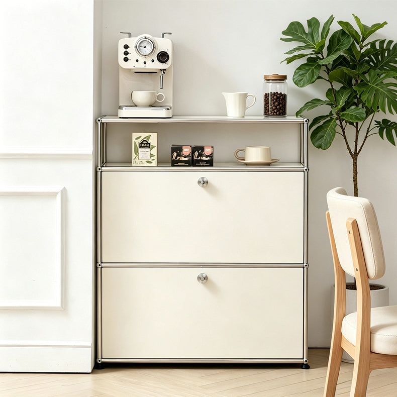 Medieval module USM narrow edge cabinet living room wall-mounted storage simple stainless steel Bauhaus sideboard customization