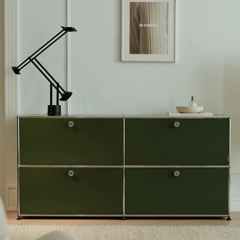 USM style cabinet Bauhaus modern sideboard simple living room modular combination new stainless steel home furniture storage cabinet