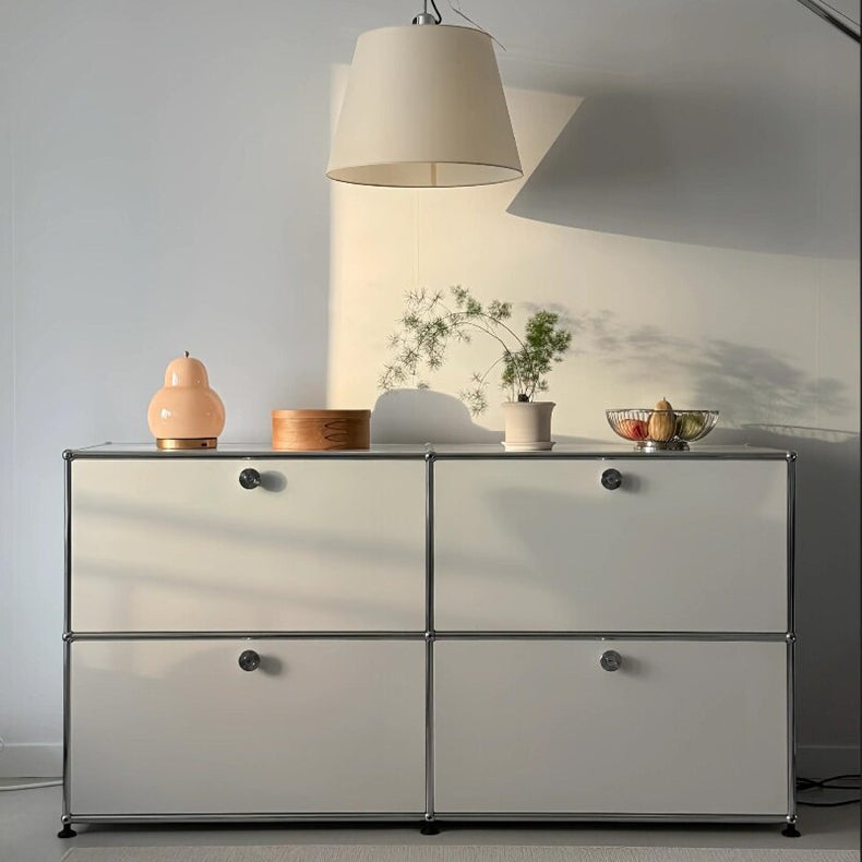 USM style cabinet Bauhaus modern sideboard simple living room modular combination new stainless steel home furniture storage cabinet