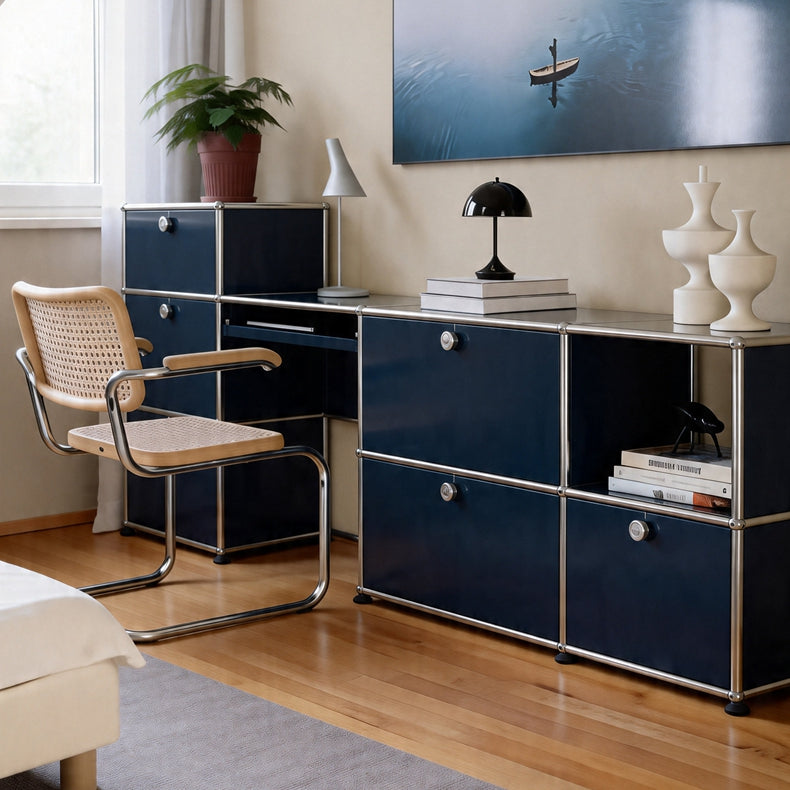 USM style desk bag Hauss mid-century style living room bedroom storage all-in-one table stainless steel makeup table makeup table can be customized