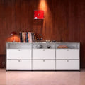 USM-Inspired 3×3 Modular White Sideboard