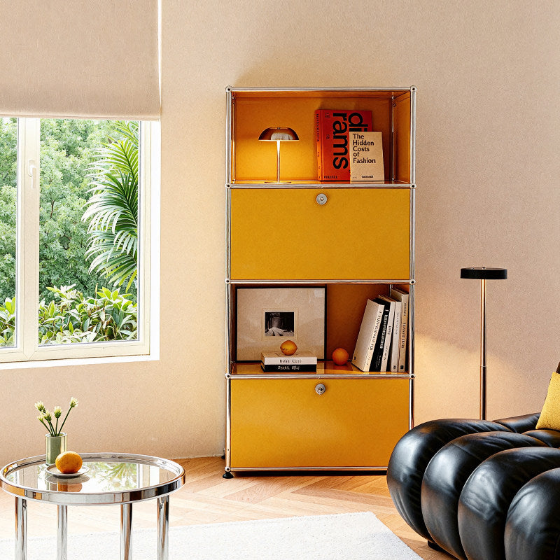 USM cabinet living room bookcase antique style wall-mounted stainless steel cupboard modular storage cabinet can be customized in color and size