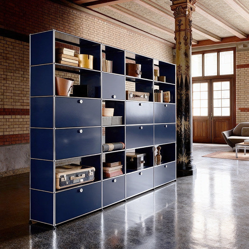 USM cabinet Bauhaus mid-century style bookcase modular combination living room display storage floor-to-ceiling wall bookcase one-piece customizable