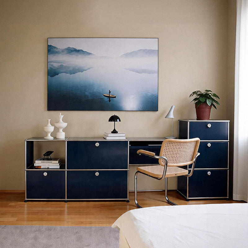 USM style desk bag Hauss mid-century style living room bedroom storage all-in-one table stainless steel makeup table makeup table can be customized